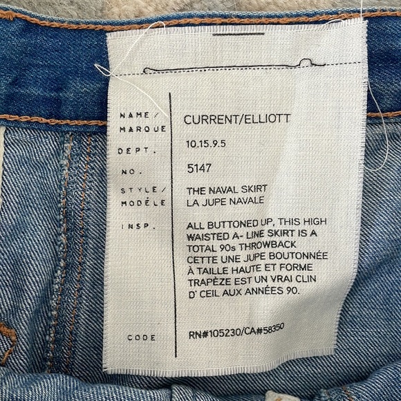 Current/Elliott denim skirt - Picture 4 of 4